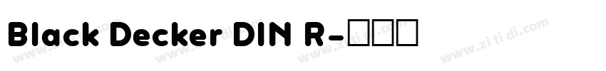 Black Decker DIN R字体转换